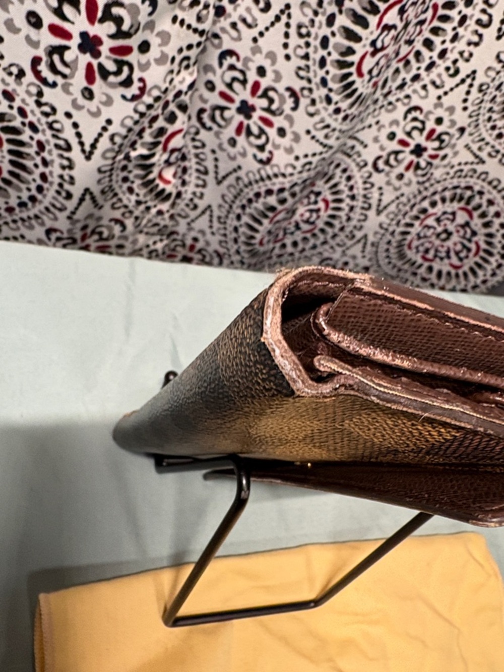 Louis Vuitton Damier Ebene Sarah Long Wallet - Made in France - Picture 7 of 13